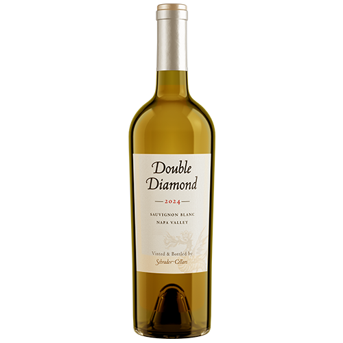 Double Diamond 2024 Sauvignon Blanc wine bottle on a white background