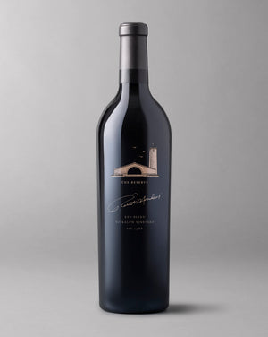 A bottle of 2021 Reserve Red Blend