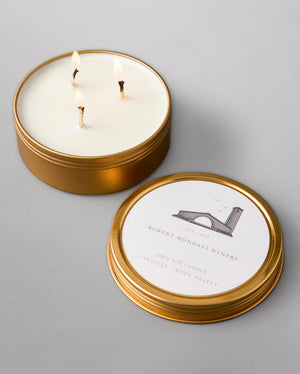 Enjoy the Robert Mondavi Winery Travel Tin Lavender Sage Candle aroma