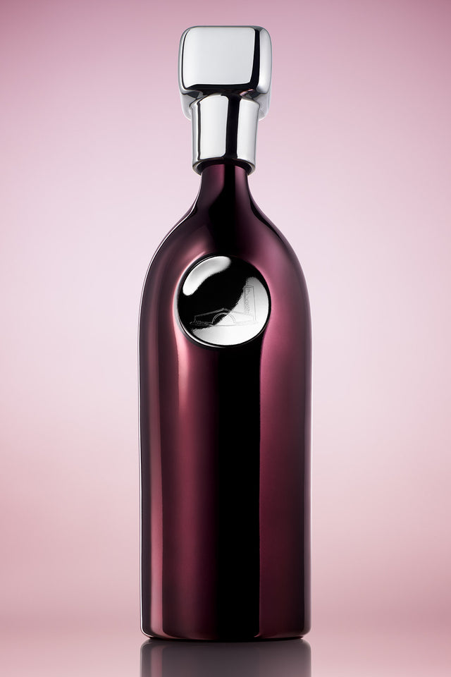 Image of burgundy and silver NFT bottle - Red Blend.