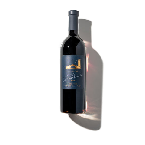 Wine bottle of 2019 The Estates Red Blend Oakville.